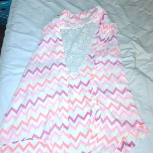 Chevron pattern summer shirt